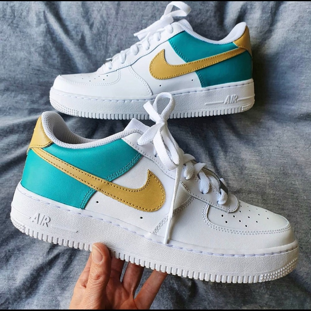 Custom Painted “Beach” Nike Air Force 1s